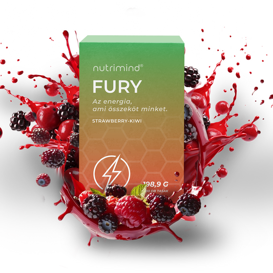 Nutrimind® Fury eper-kiwi gyümölcsös italpor