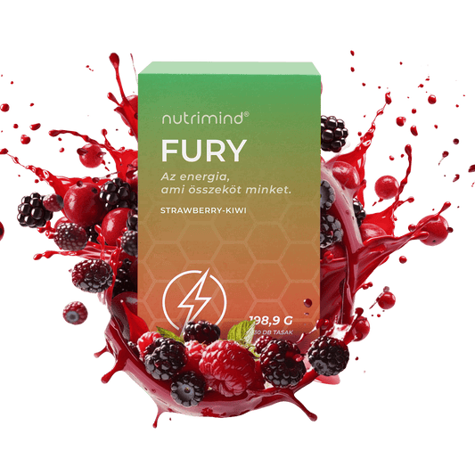 Nutrimind® Fury eper-kiwi gyümölcsös italpor